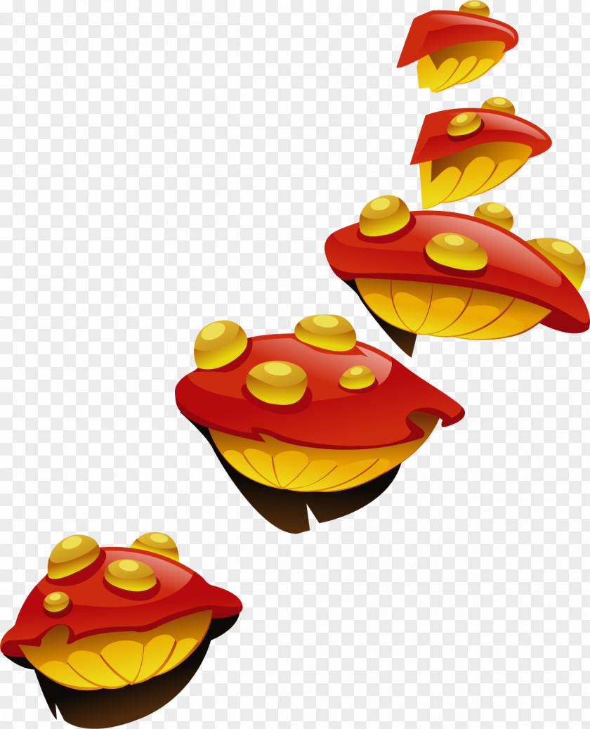 Vector Painted Mushrooms Mushroom Drawing Euclidean PNG