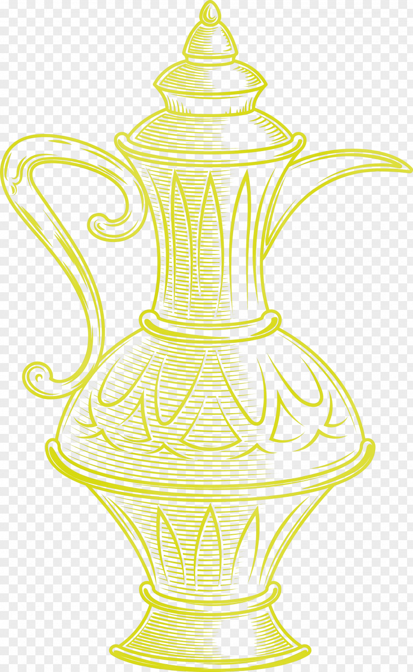 Yellow Vase PNG