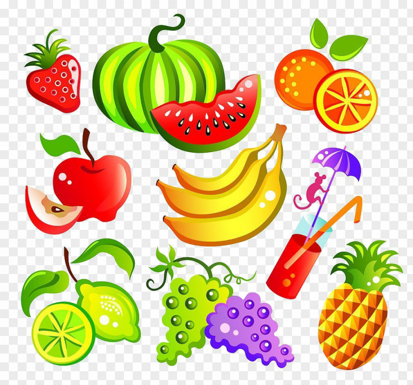 3d Picture Material Hand-painted Fruit Cartoon Drawing Clip Art PNG