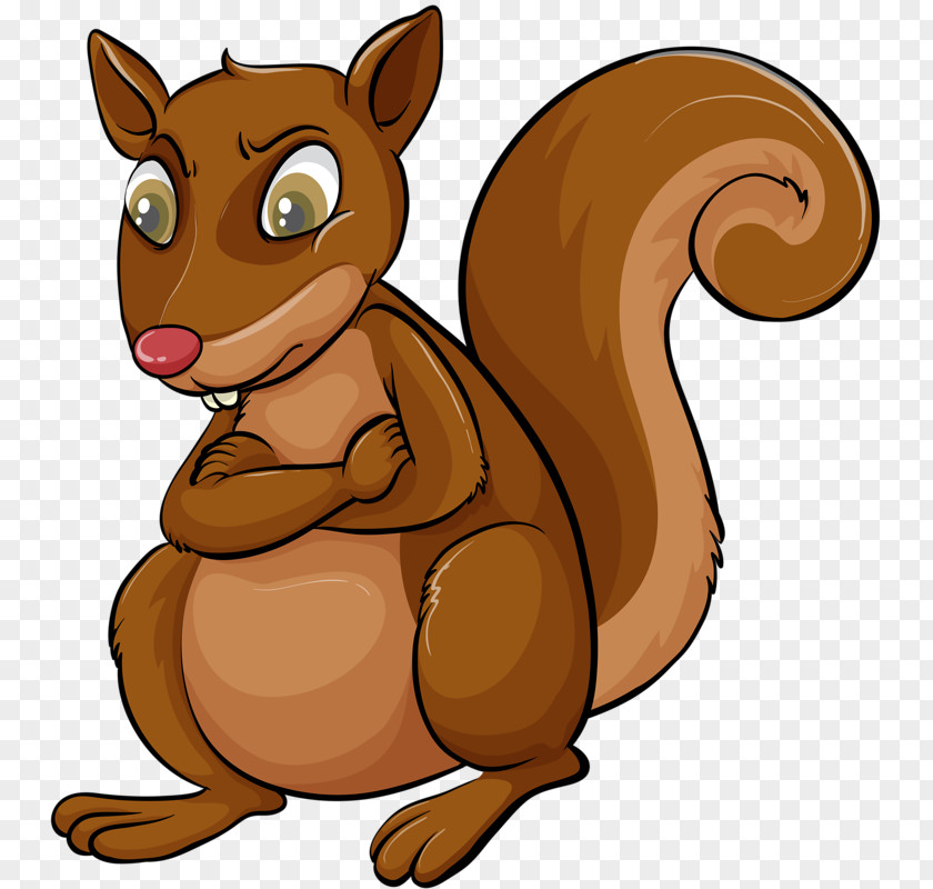 Cartoon Squirrel Royalty-free Nut Illustration PNG