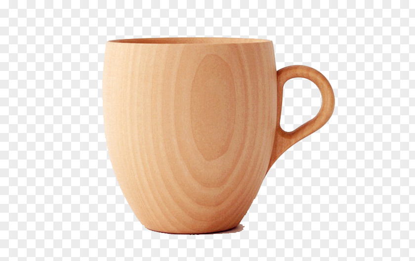 Free Drink Cup Creative Matting Coffee Wood Ceramic Mug PNG
