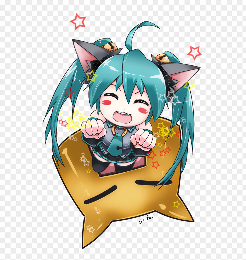 Hatsune Miku Project Diva F Nyan Cat Drawing PNG