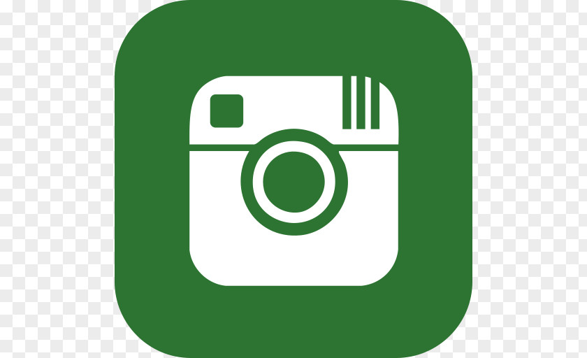 Instagram Icon 3D Green Social Media Clip Art PNG