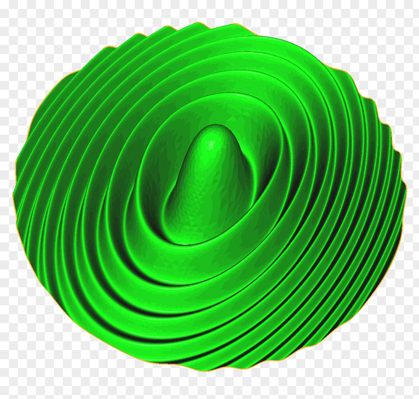 Interpolation Circle Spiral Green PNG