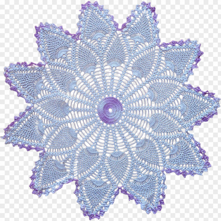 Table Doily Crocheted Lace Paper PNG