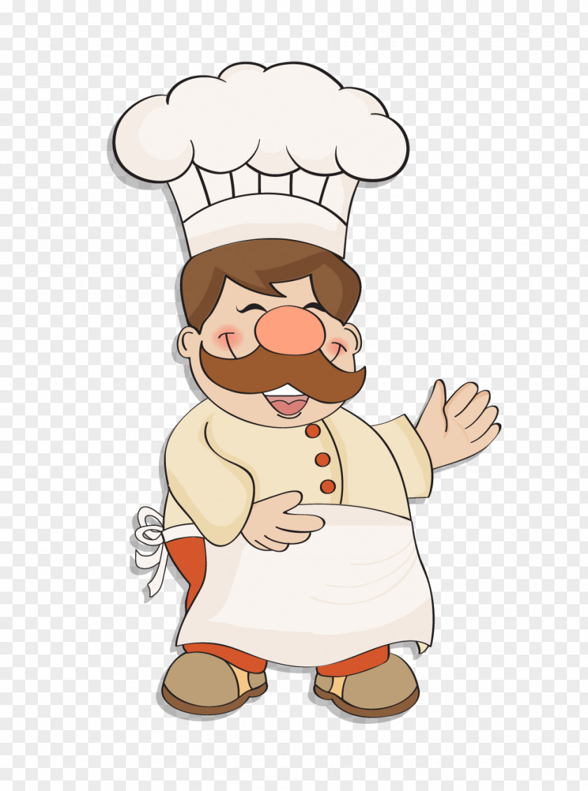 Cartoon Chef Hat Ice Cream Illustration PNG