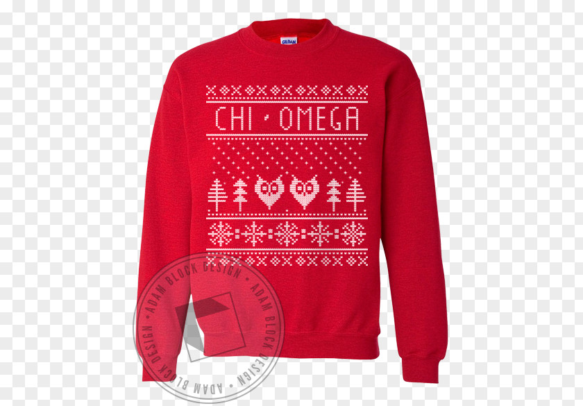 Chi Omega Long-sleeved T-shirt Bluza PNG