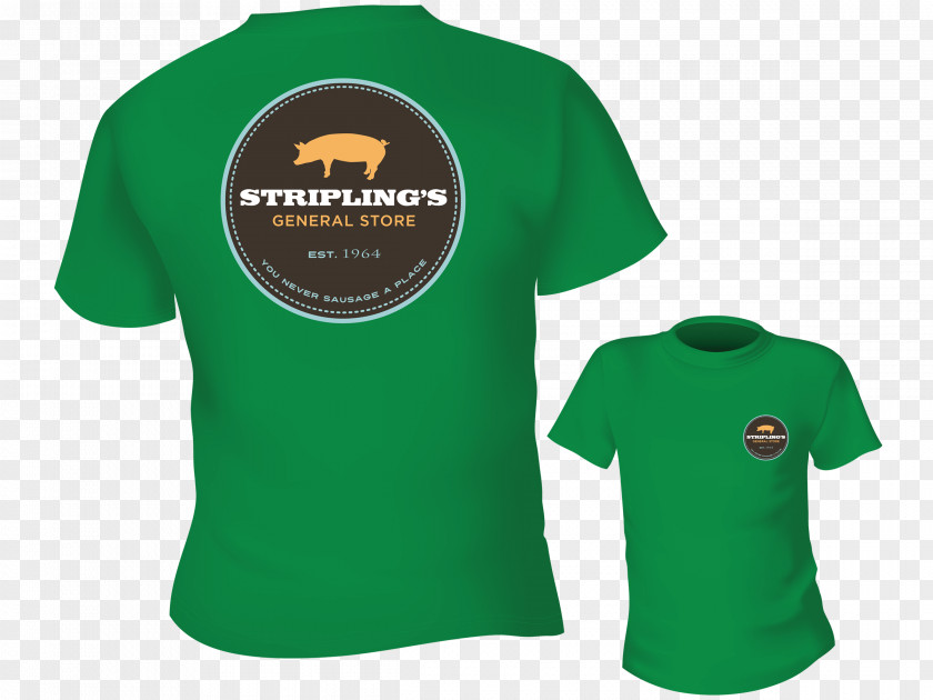 Green Shirt T-shirt STRIPLING'S GENERAL STORE Cordele Watkinsville PNG