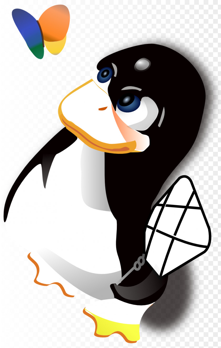 Linux Tux Racer Penguin Kernel PNG