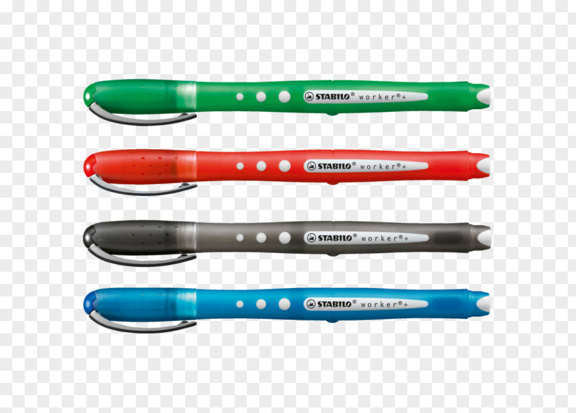 Pen Rollerball Paper Stabilo Worker Colorful Schwan-STABILO Schwanhäußer GmbH & Co. KG PNG