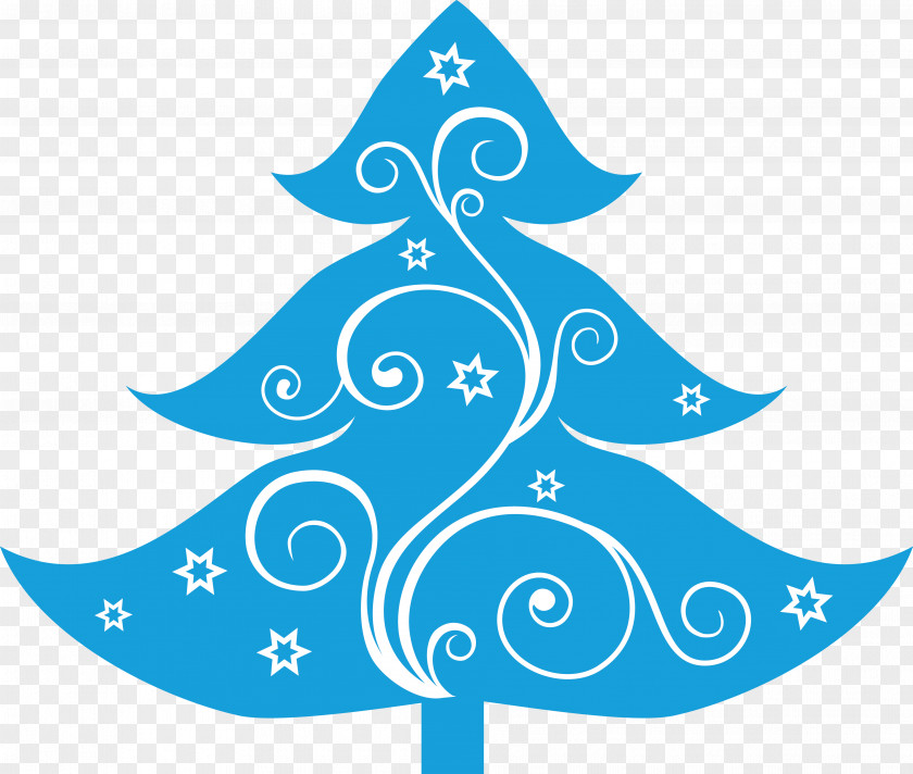 Snowflake Christmas Tree New Year Clip Art PNG