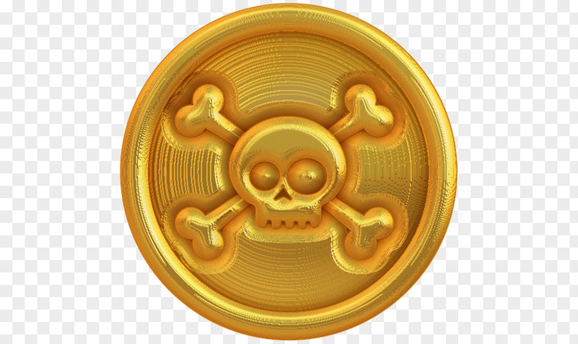 Gold Piracy Coin Pirate Coins Clip Art PNG
