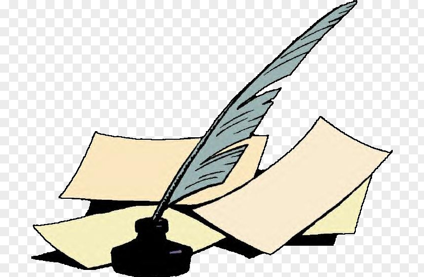 Pen Paper Quill Inkwell Fountain Clip Art PNG