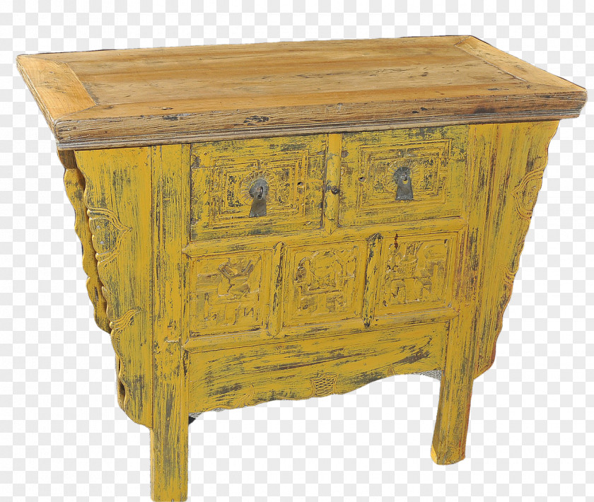 Supermarket Delivery Card Table Wood Stain Buffets & Sideboards Drawer Antique PNG