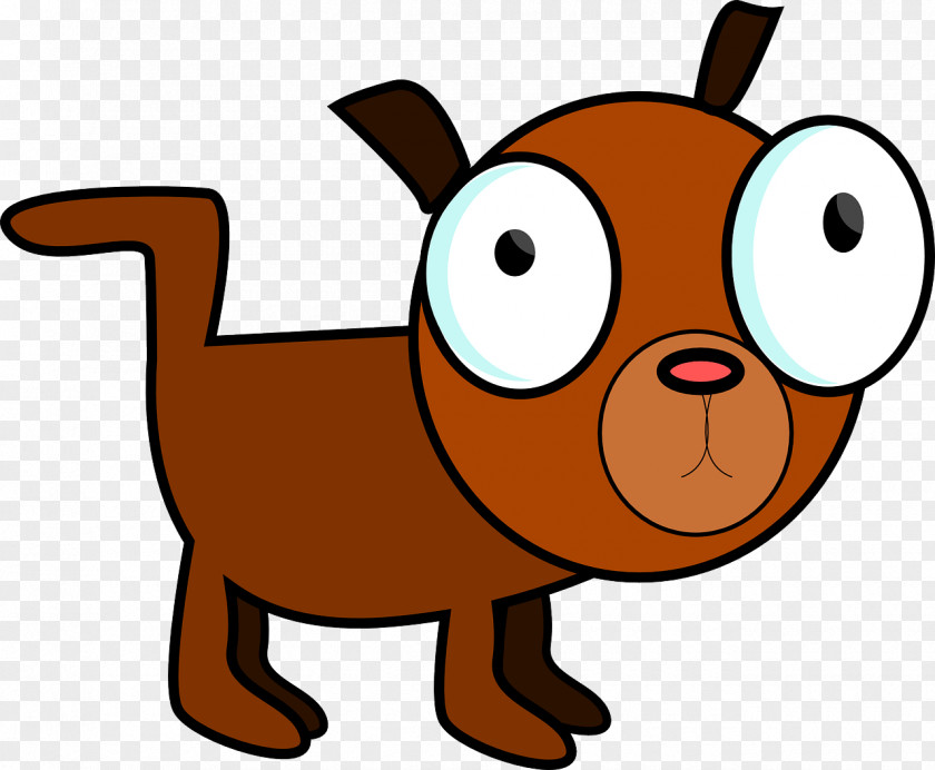 Cartoon Brown Puppy Dog Animation Clip Art PNG