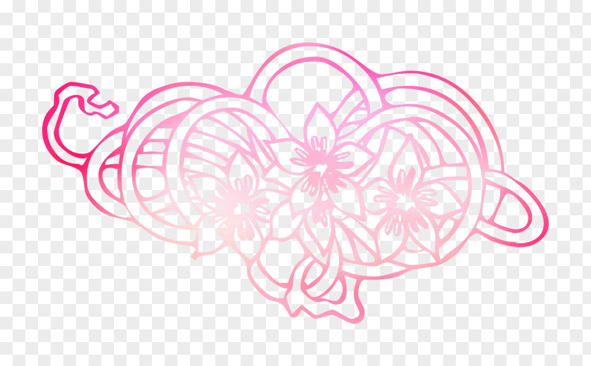 Clip Art Illustration Pink M Pattern Line PNG