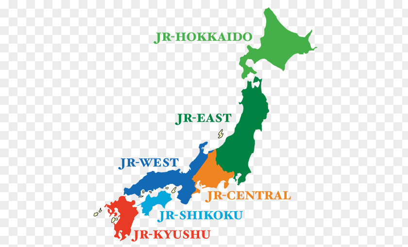 Japan Rail Pass Map PNG