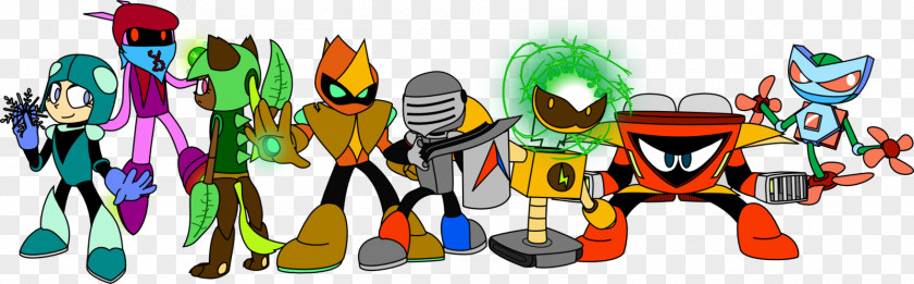 Robot Master Cartoon Character PNG
