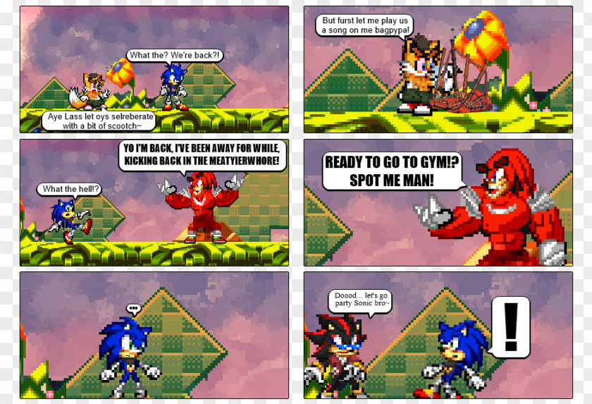 Sonic The Hedgehog Boom Knuckles Echidna Ariciul Comics PNG