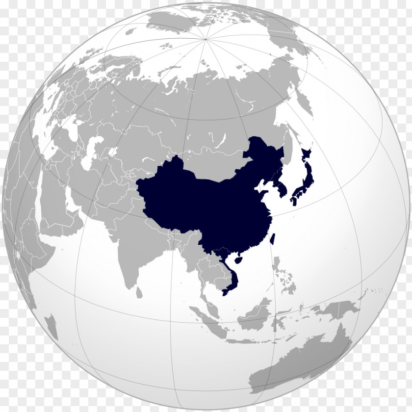 Asia China Taiwan United States First Opium War Globe PNG
