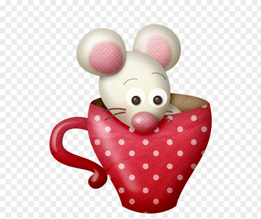 Hand-painted Teacup Little Mouse Drawing Diddl Clip Art PNG