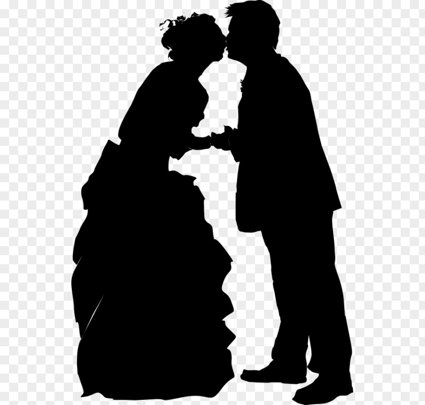 Wedding Cake Topper Silhouette PNG
