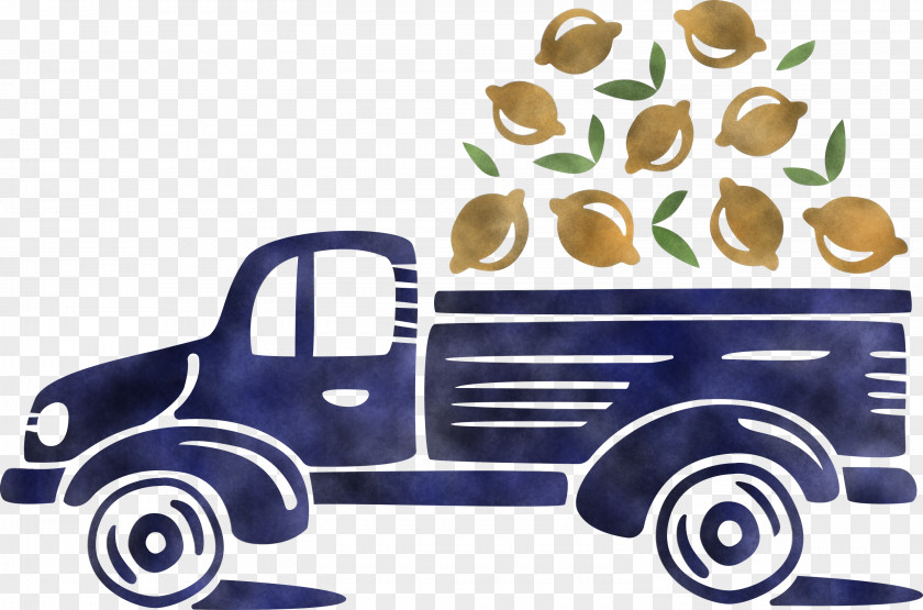 Lemon Truck Autumn Fruit PNG