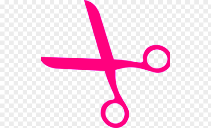 Pink Hair Hair-cutting Shears Comb Scissors Clip Art PNG