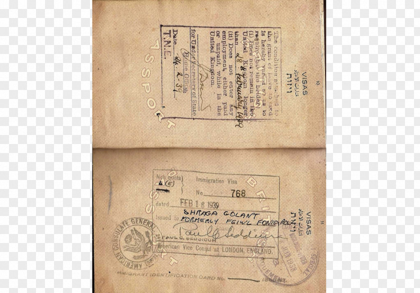 Passport Stamp Document PNG