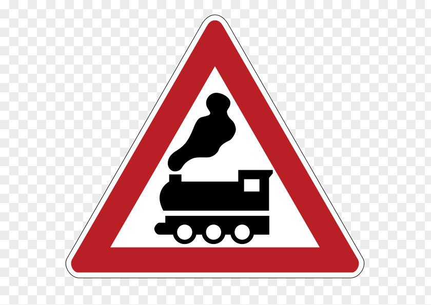Road Rail Transport Traffic Sign Warning PNG