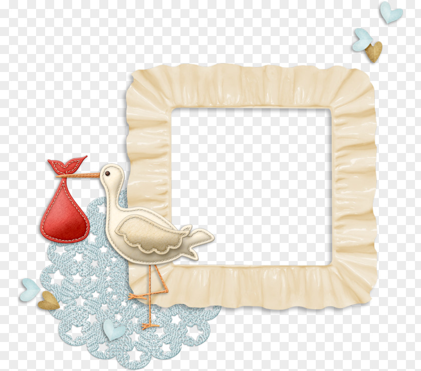 Stork Picture Frame PNG