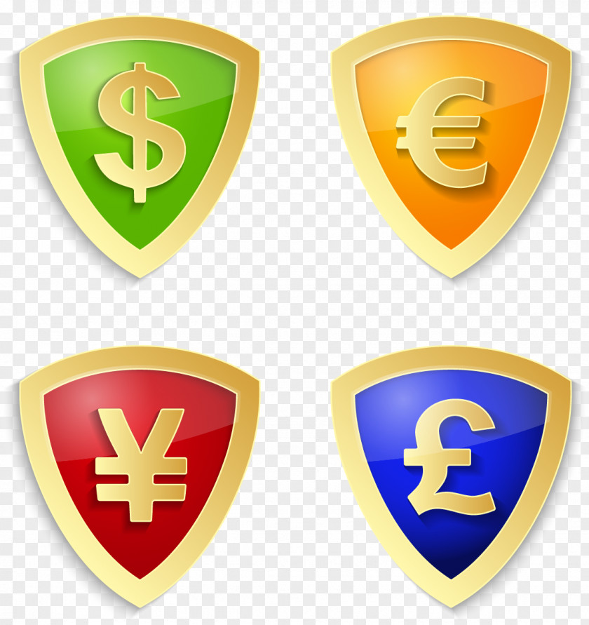 Vector Shield Dollar Sign Icon PNG