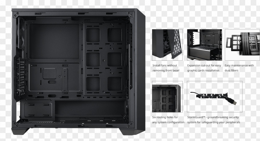 Vertical Version Of The Card Computer Cases & Housings Cooler Master ATX Personal System Cooling Parts PNG