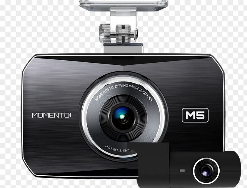 Car Dashcam YouTube Camera Momento M5 Full HD Dual Dash Cam Bundle PNG