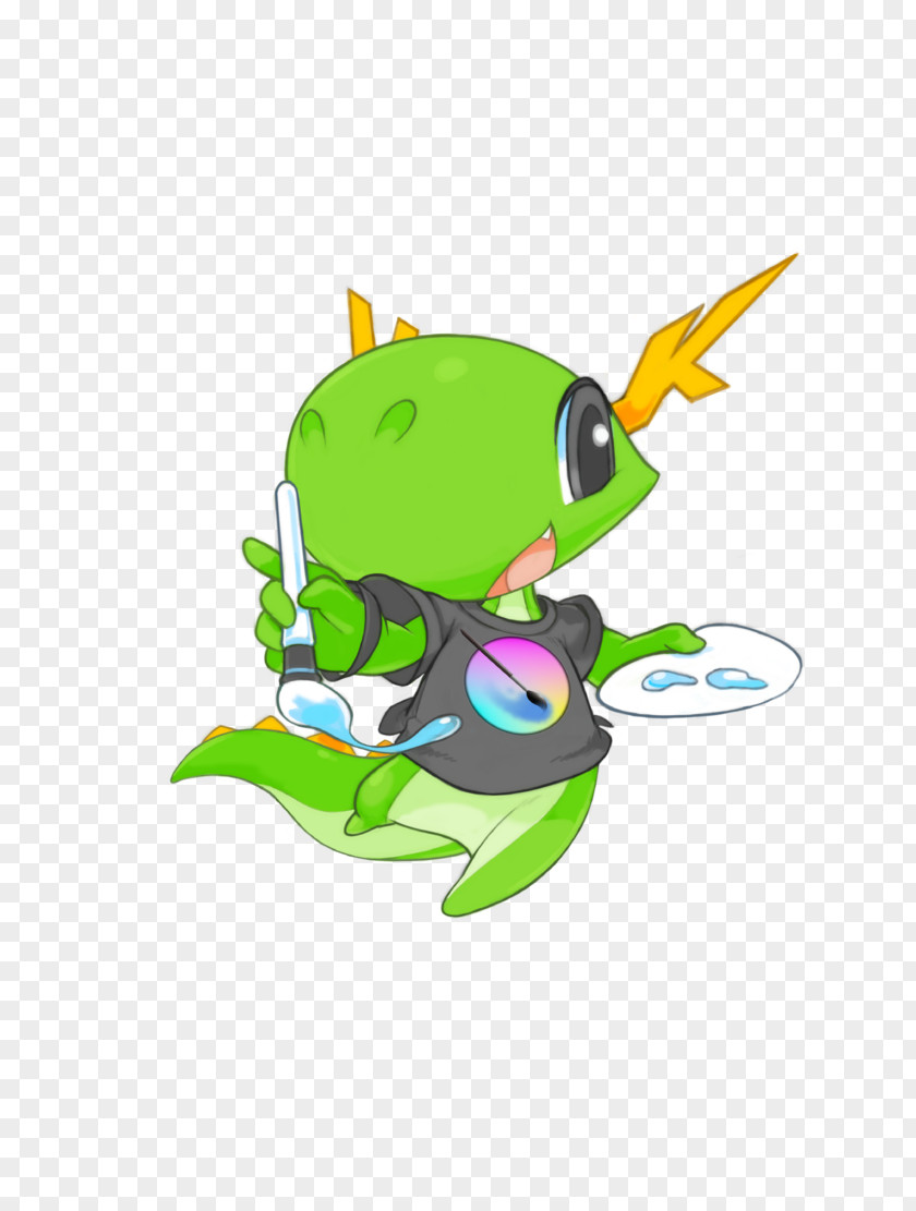 Konqi Kiki The Cyber Squirrel Krita KDE Mascot PNG