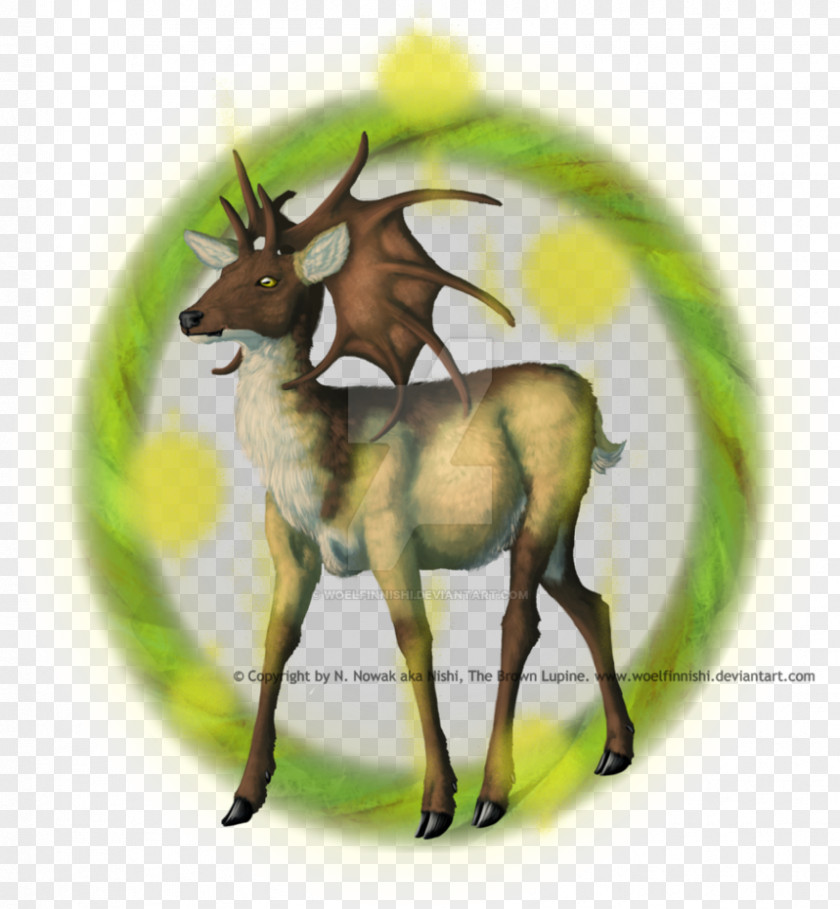 Reindeer Antelope Elk Horn Character PNG
