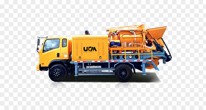 Truck Concrete Pump Heavy Machinery Betongbil PNG