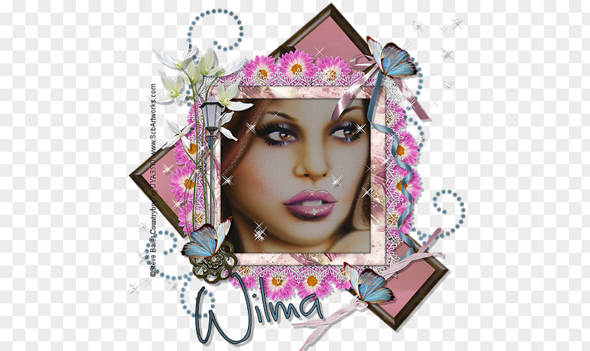 Wilma Picture Frames Pink M PNG