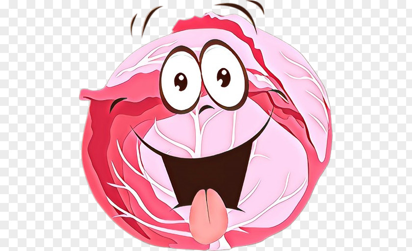 Cartoon Pink Face Facial Expression Lip PNG