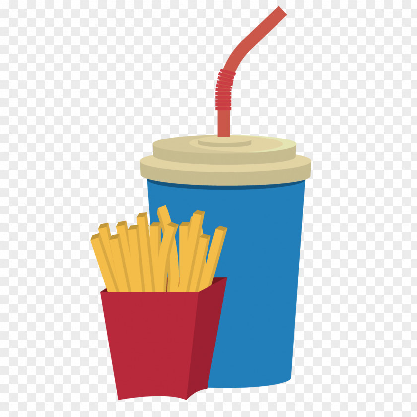 Fries And Cola Coca-Cola Soft Drink French Fast Food PNG