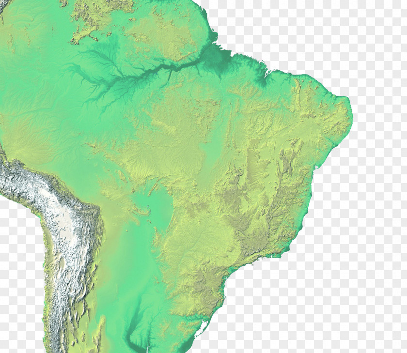 Map Brazil Topographic Topography Landform PNG