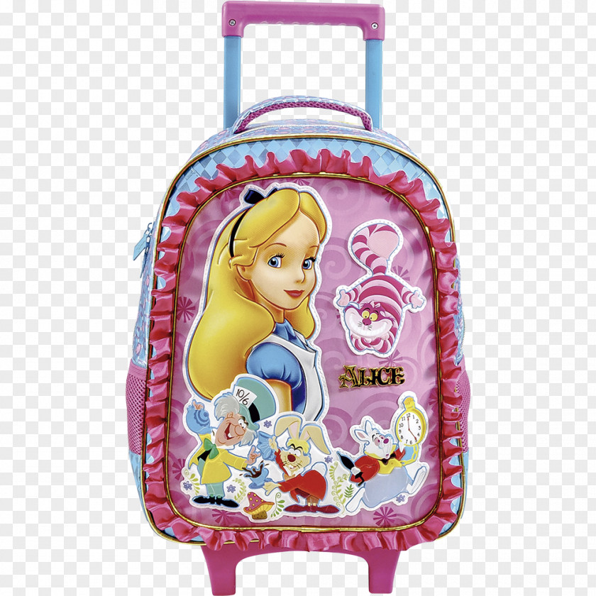 Backpack Suitcase J World Sundance Alice's Adventures In Wonderland Rodinha PNG