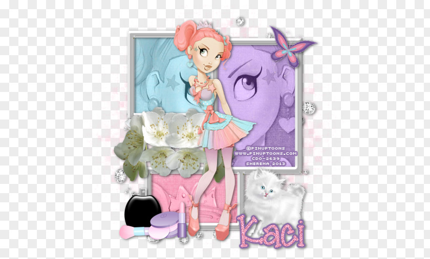 Doll Flower Pink M Clip Art PNG