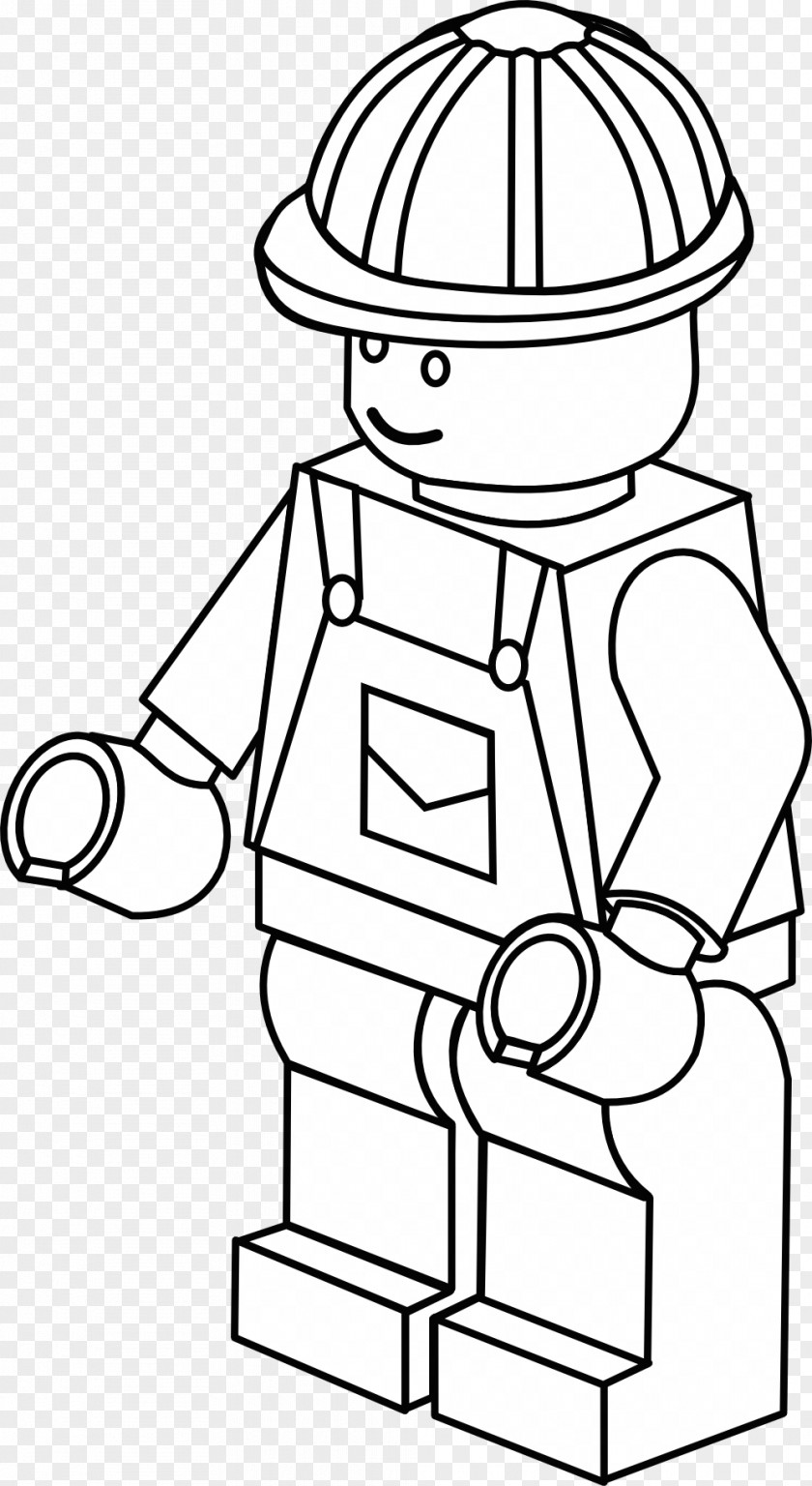 Firefighter Colouring Pages Coloring Book Lego Minifigure PNG