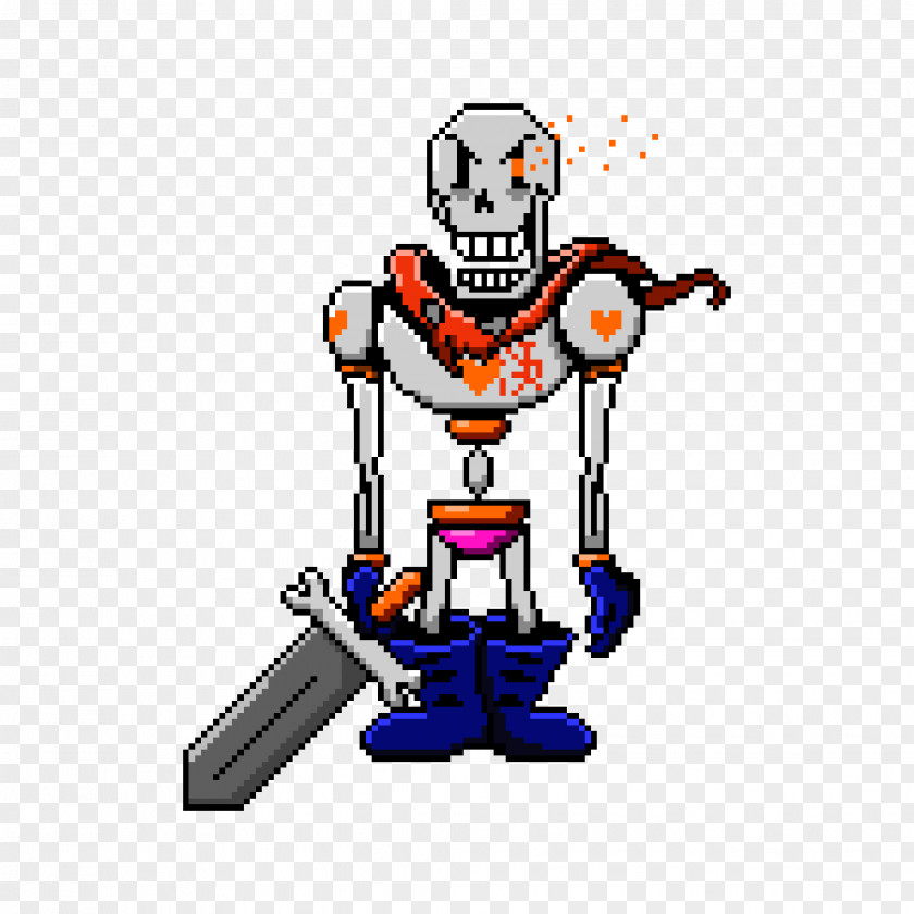 Papyrus Undertale Game Broken Screen Prank Art PNG