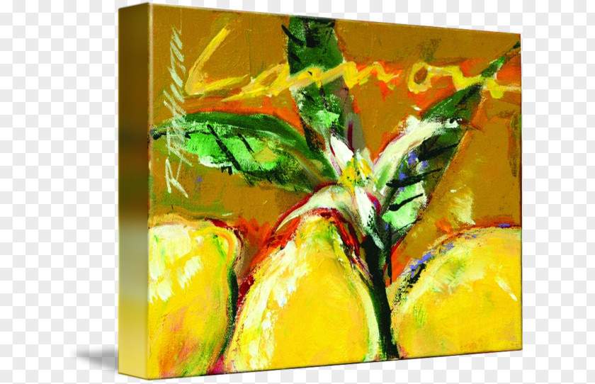 Pineapple Acrylic Paint Modern Art Still Life Photography PNG