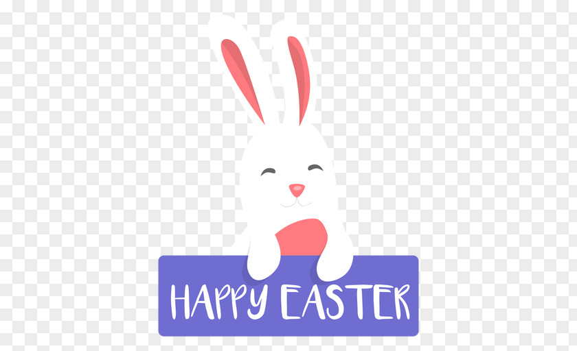 Rabbit Easter Bunny Smile -m- Logo PNG