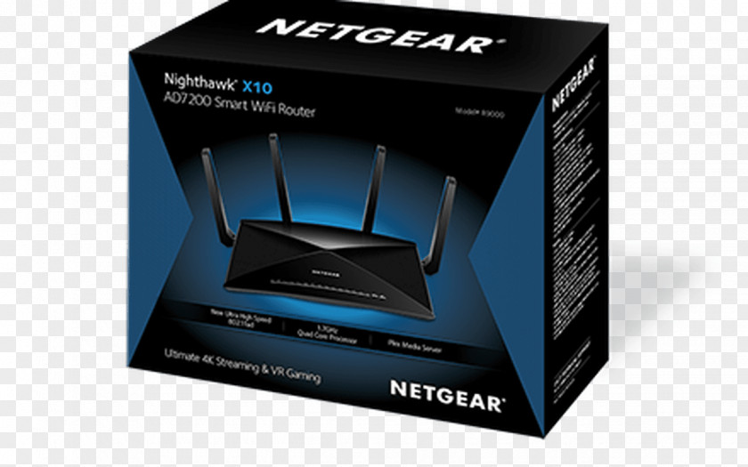 Wireless Gigabit Alliance NETGEAR Nighthawk X10 Wi-Fi Router PNG