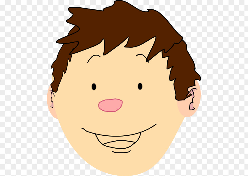Boy Smiling Cliparts Cartoon Child Face Clip Art PNG