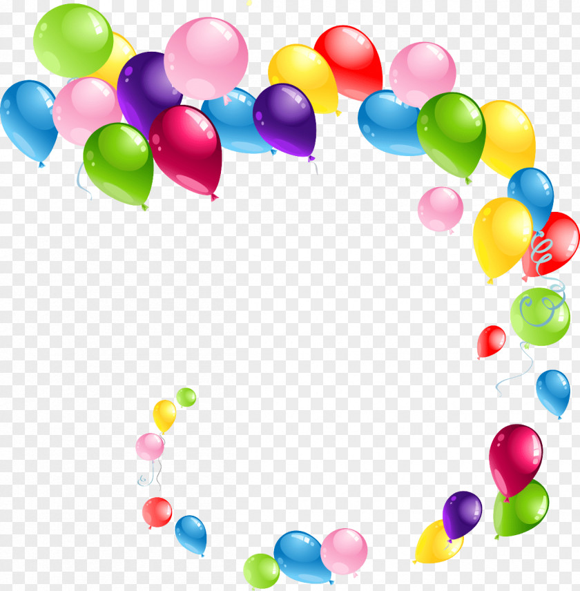 Flying Spiral Balloons PNG Balloons, balloon frame illustration clipart PNG